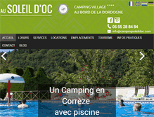 Tablet Screenshot of campingsoleildoc.com